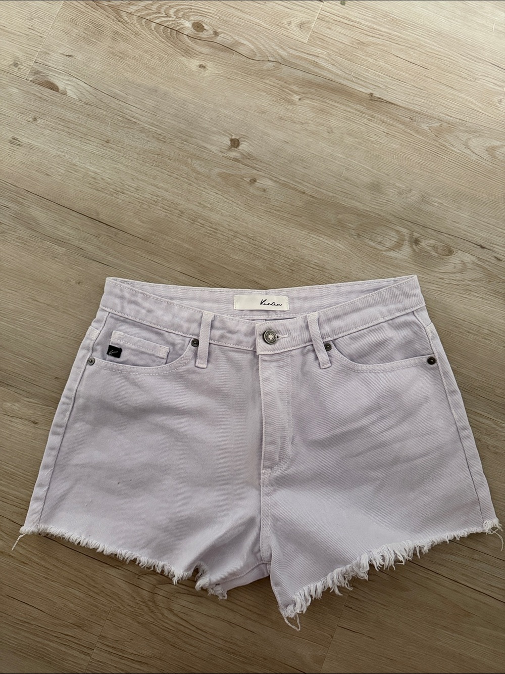 Kancan Lavender Denim Cutoff Shorts SIZE MEDIUM